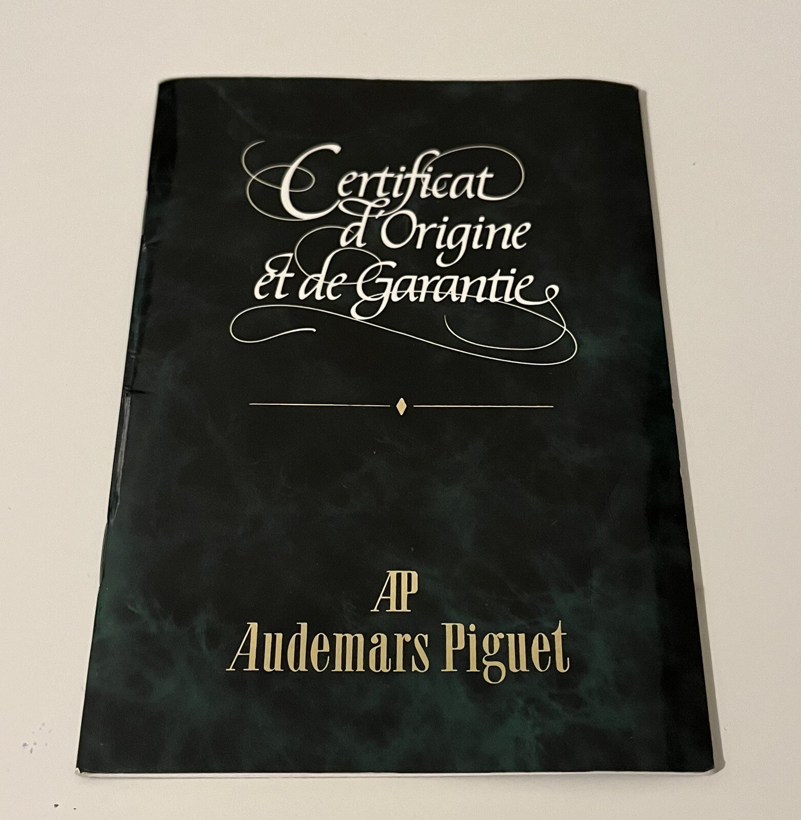 Genuine Audemars Piguet Certificate of Origin Warranty Papers BC25403 Booklet