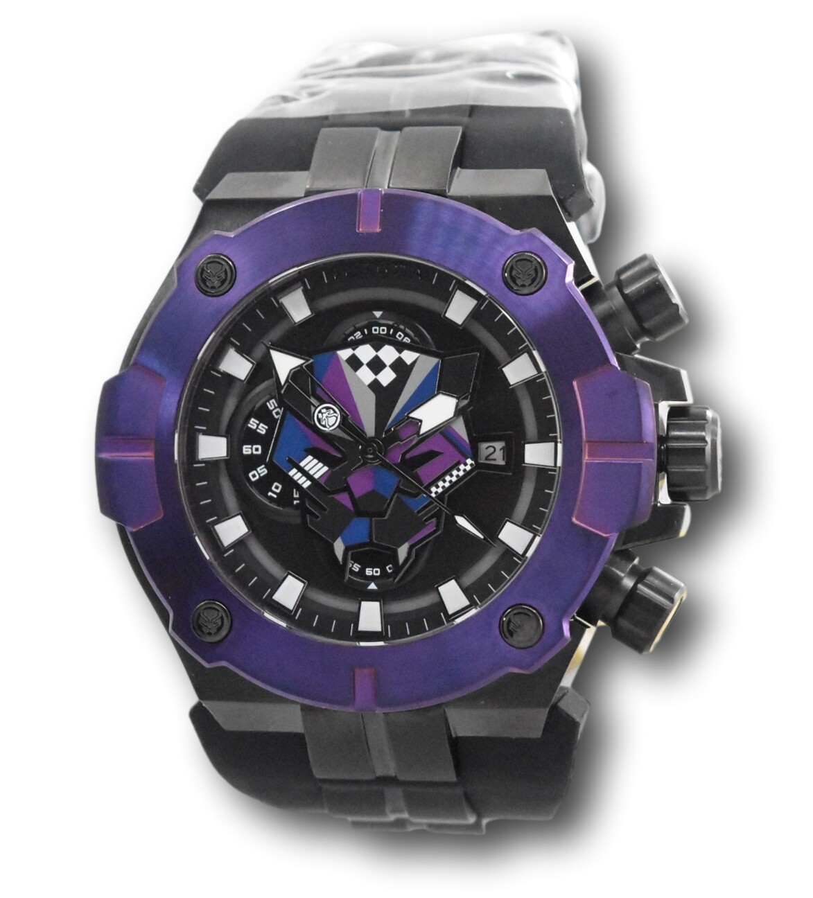 Invicta Marvel Black Panther Men’s 52mm Limited Chronograph Watch 36356 RARE