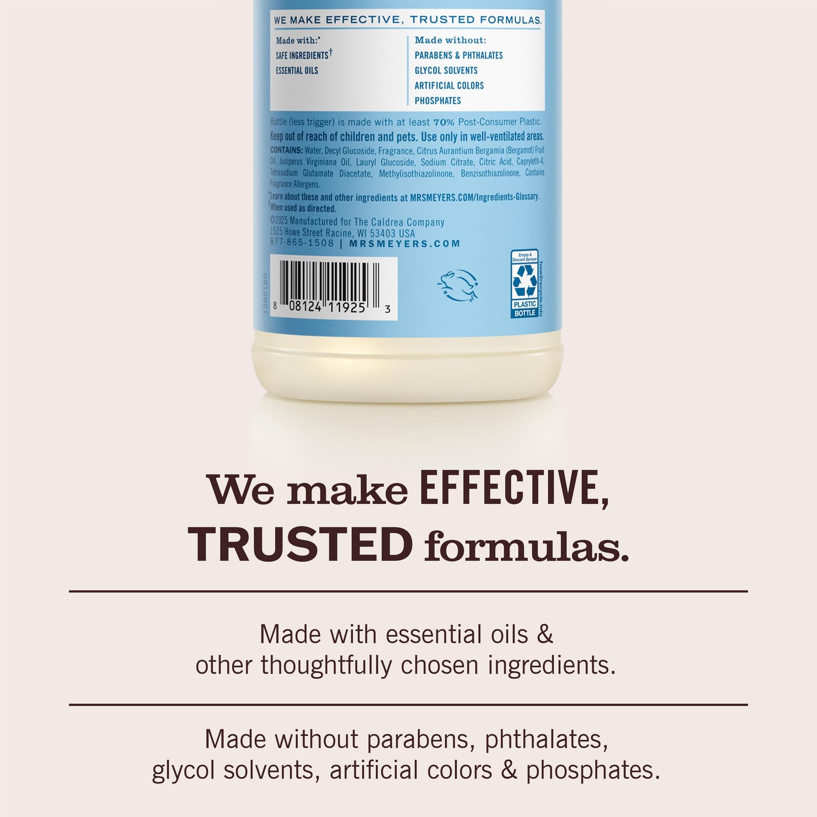 MRS. MEYER’S CLEAN DAY Multi-Surface Everyday 16 Fl Oz (Pack of 1), No Color