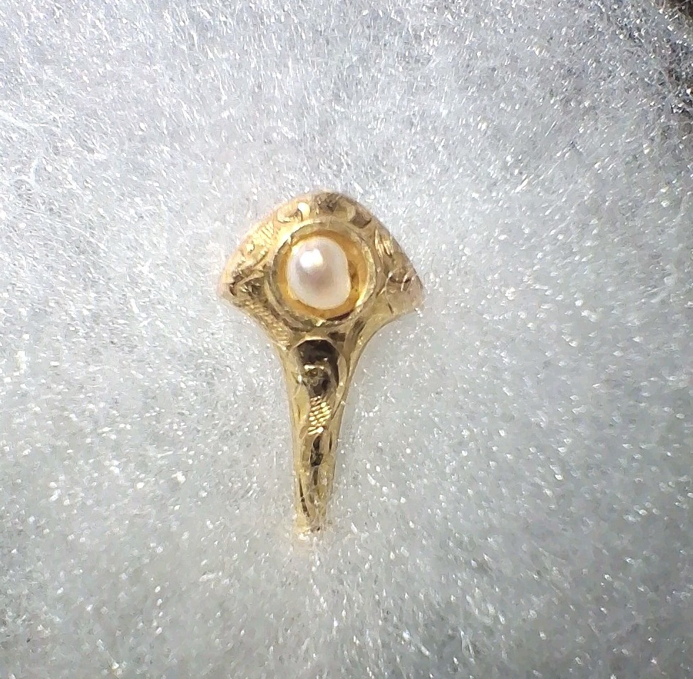 Victorian Era 10k Solid Gold Stickpin 2 1/2 Inches Long. 1.1 Grams.
