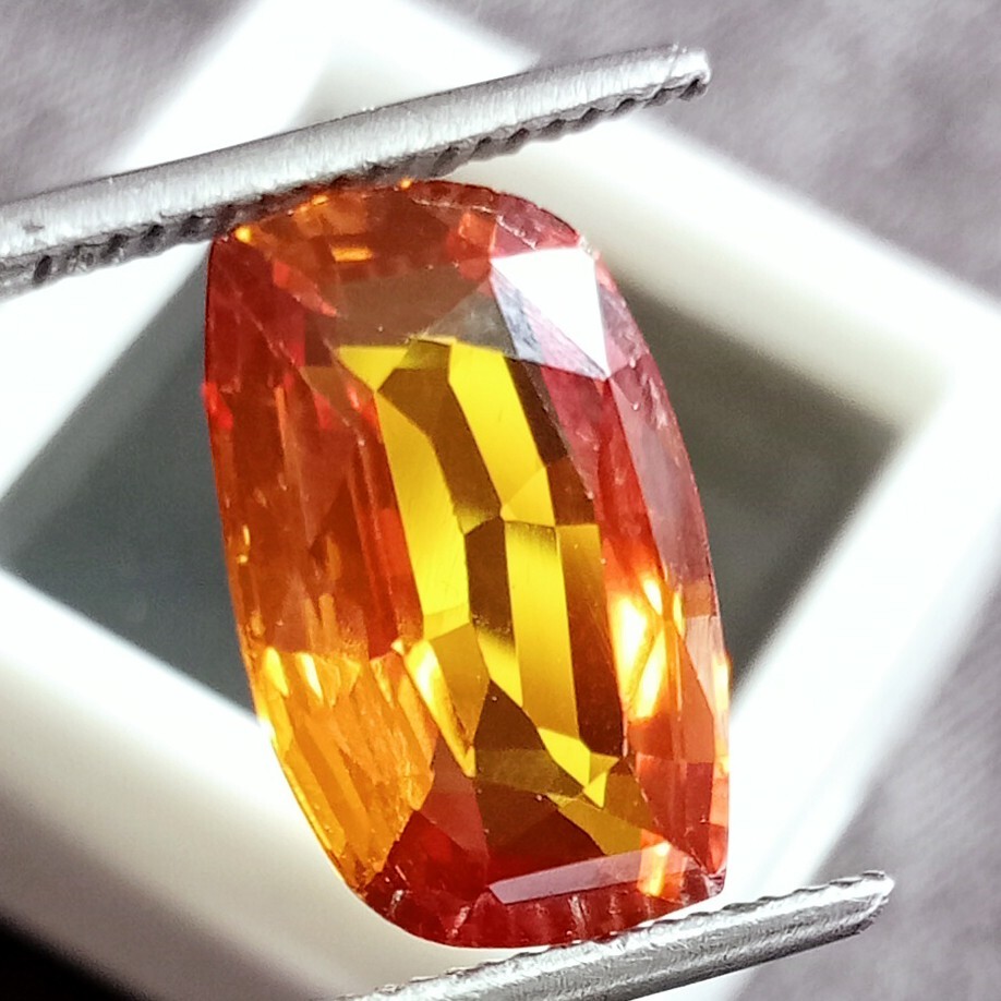 Fancy Cut Painite 12+ Ct Natural Mogok Orange Yellow Certified Loose Gemstone