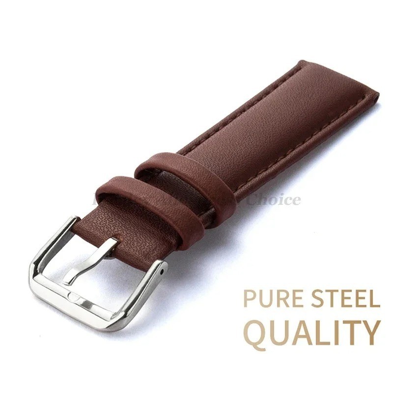 16mm 18mm 20mm 22mm 24mm Genuine Leather Watch Band Strap Bracelet