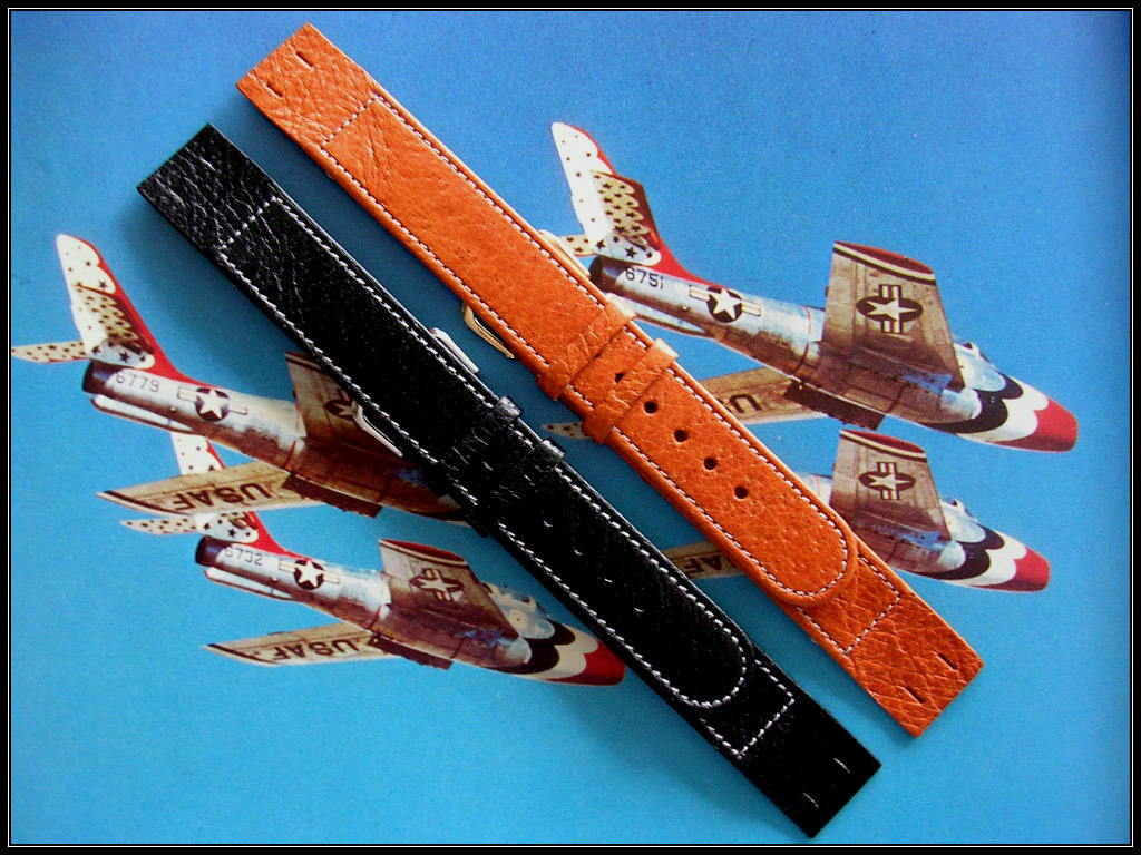 16mm XL Open End Genuine Pigskin watch band for Wire Lug watch IW SUISSE 18 20mm