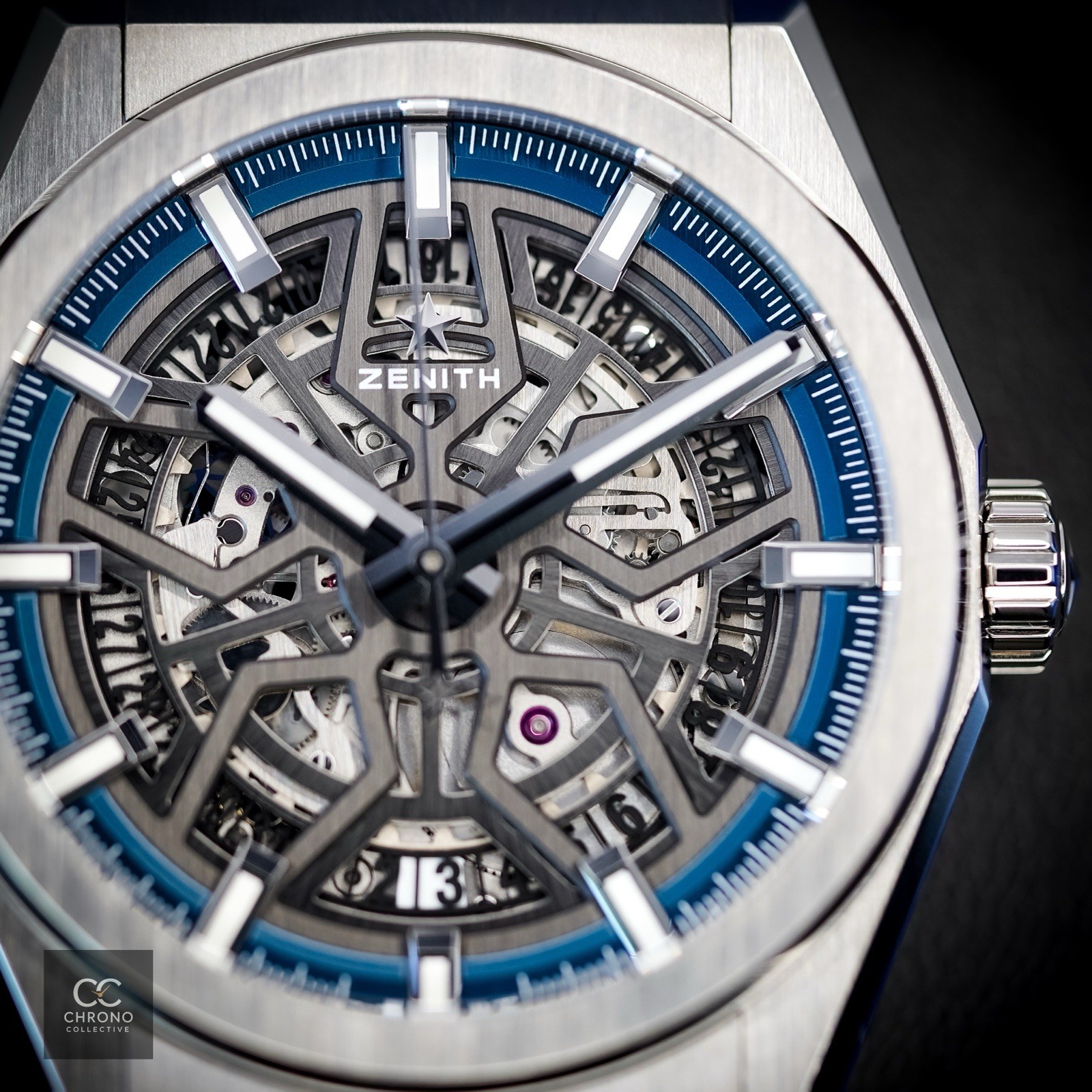 Zenith Defy Skeleton 95.9000.670/78.M9000 41mm Titanium Skeleton Dial Full Set