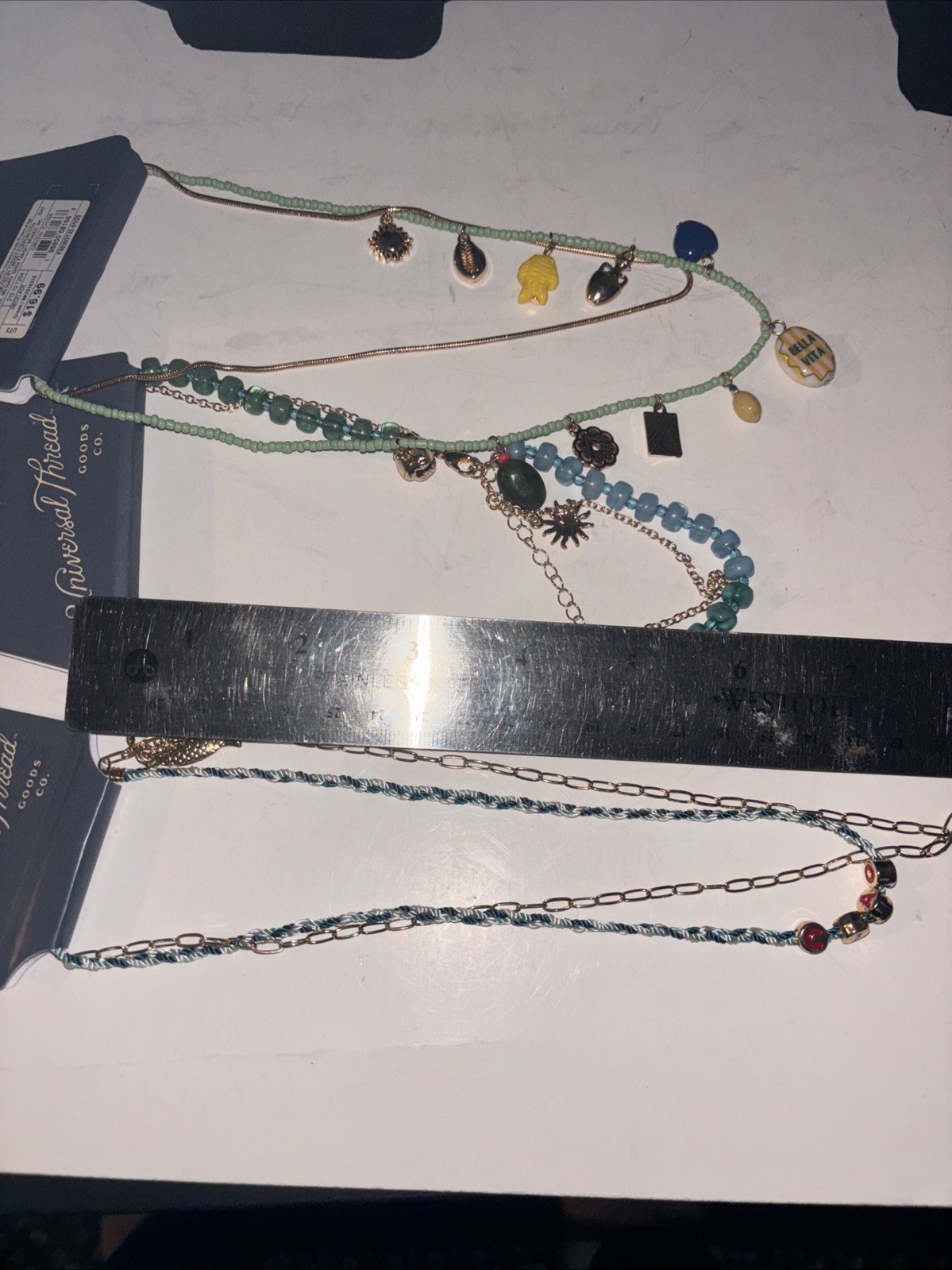 3 Target Necklaces & Earrings Univeral Thread Sea theme Beach Ciao Bella