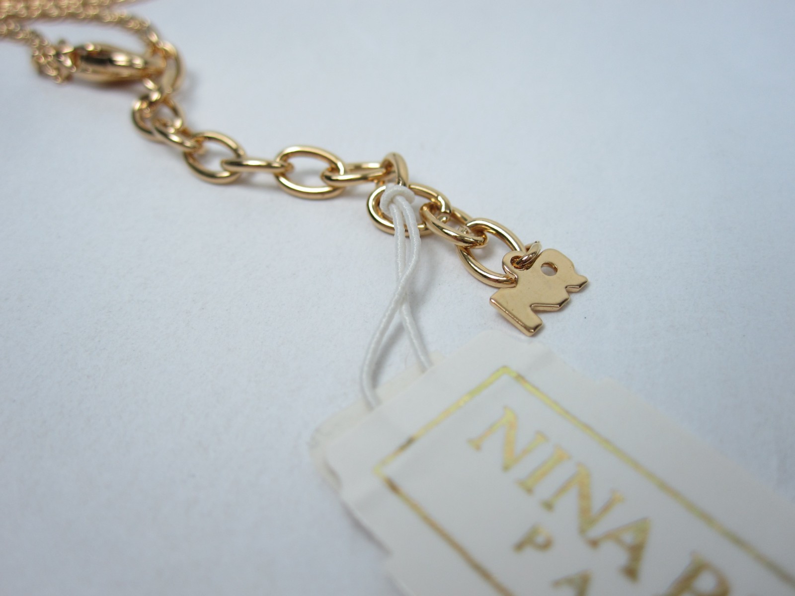 Nina Ricci Gold Plated Necklace with Enamel & Swarovski Crystals – 16-18″ – 9477