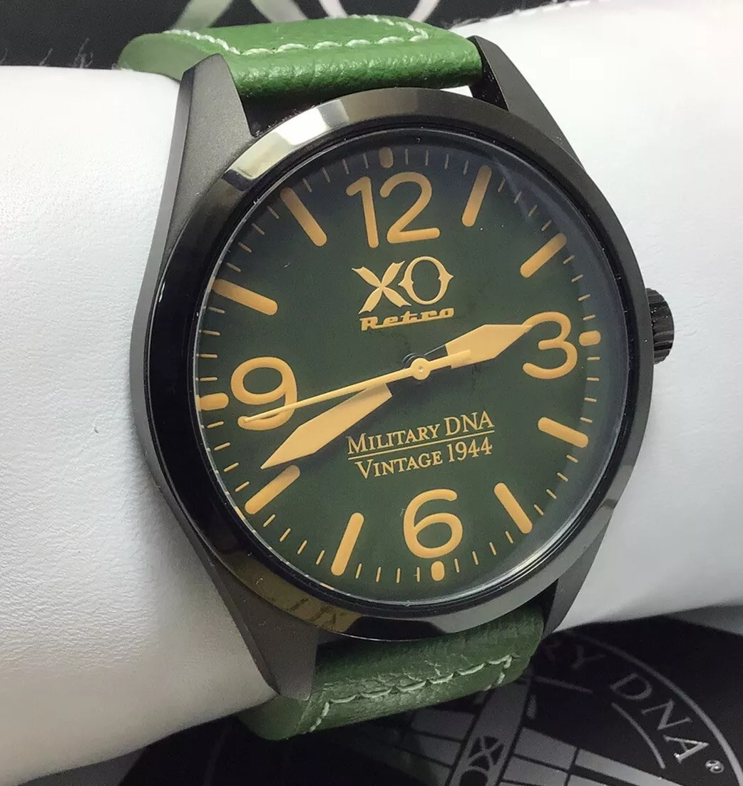 XO Retro Men’s Watch – Military DNA P-51 Mustang WWII Fighter Aircraft