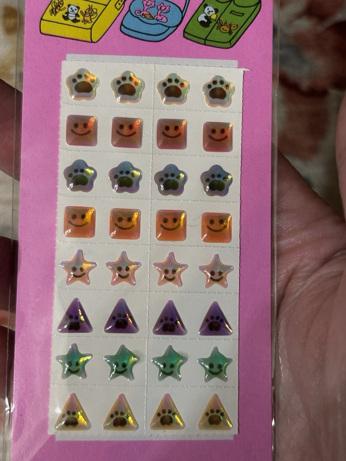 Stick-Em Stones Fashion Gem Body Earring Stickers Lot Of 3 Pkg Vintage 1980’s