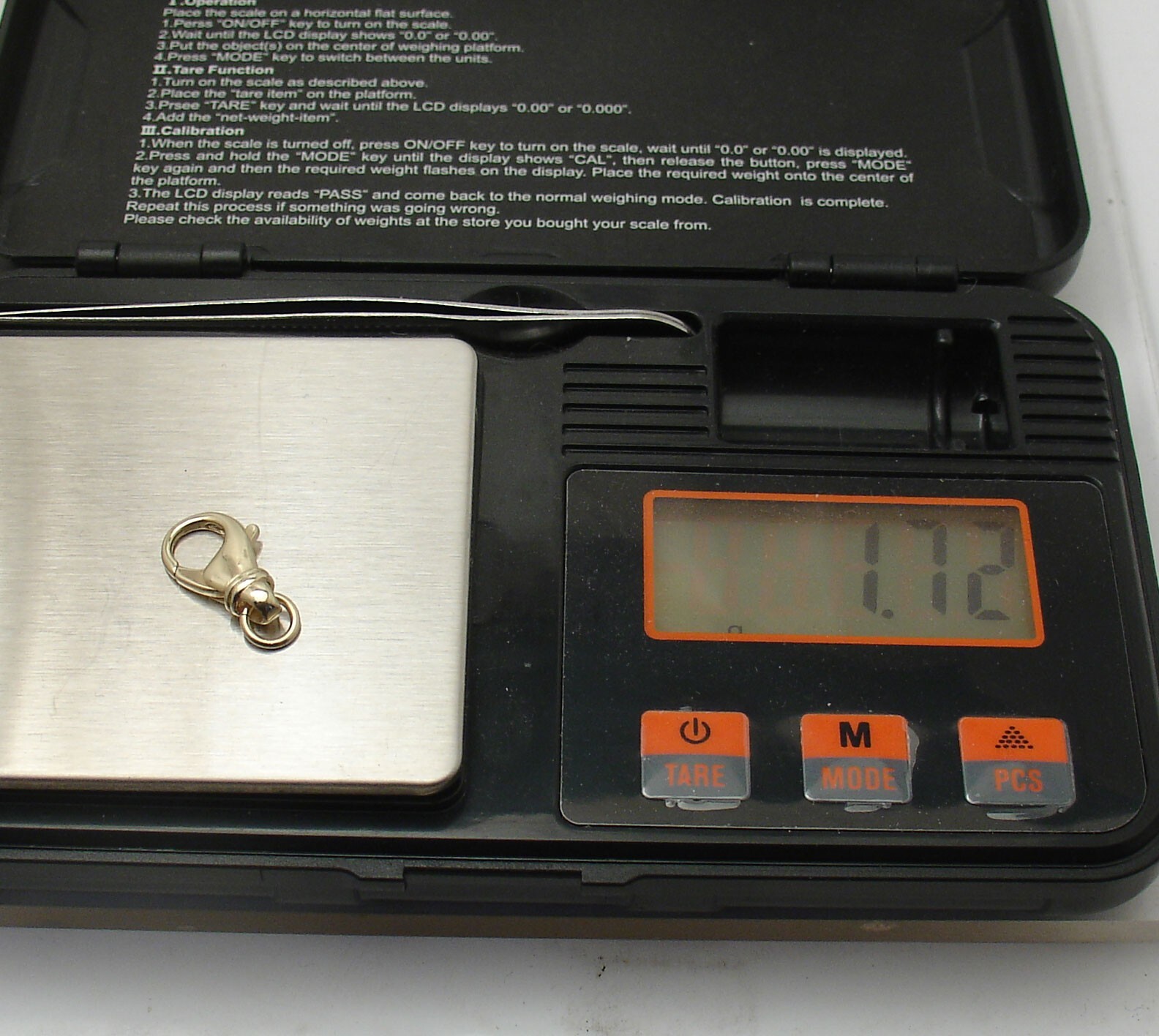 9mmX17mm Heavy Duty Large Lobster Claw Clasp w/ Jump Ring Real 10K Yellow Gold