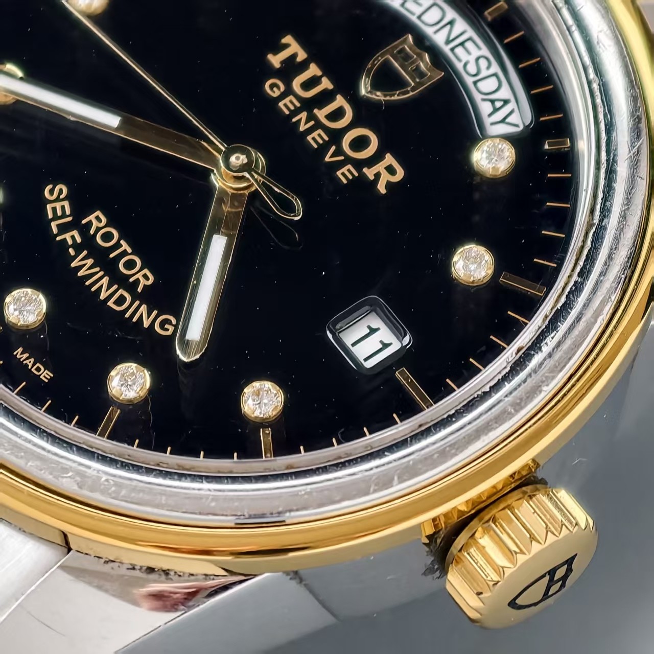 Tudor Black Dial Glamour M56003-0008 Men’s Watch Automatic 39mm Date
