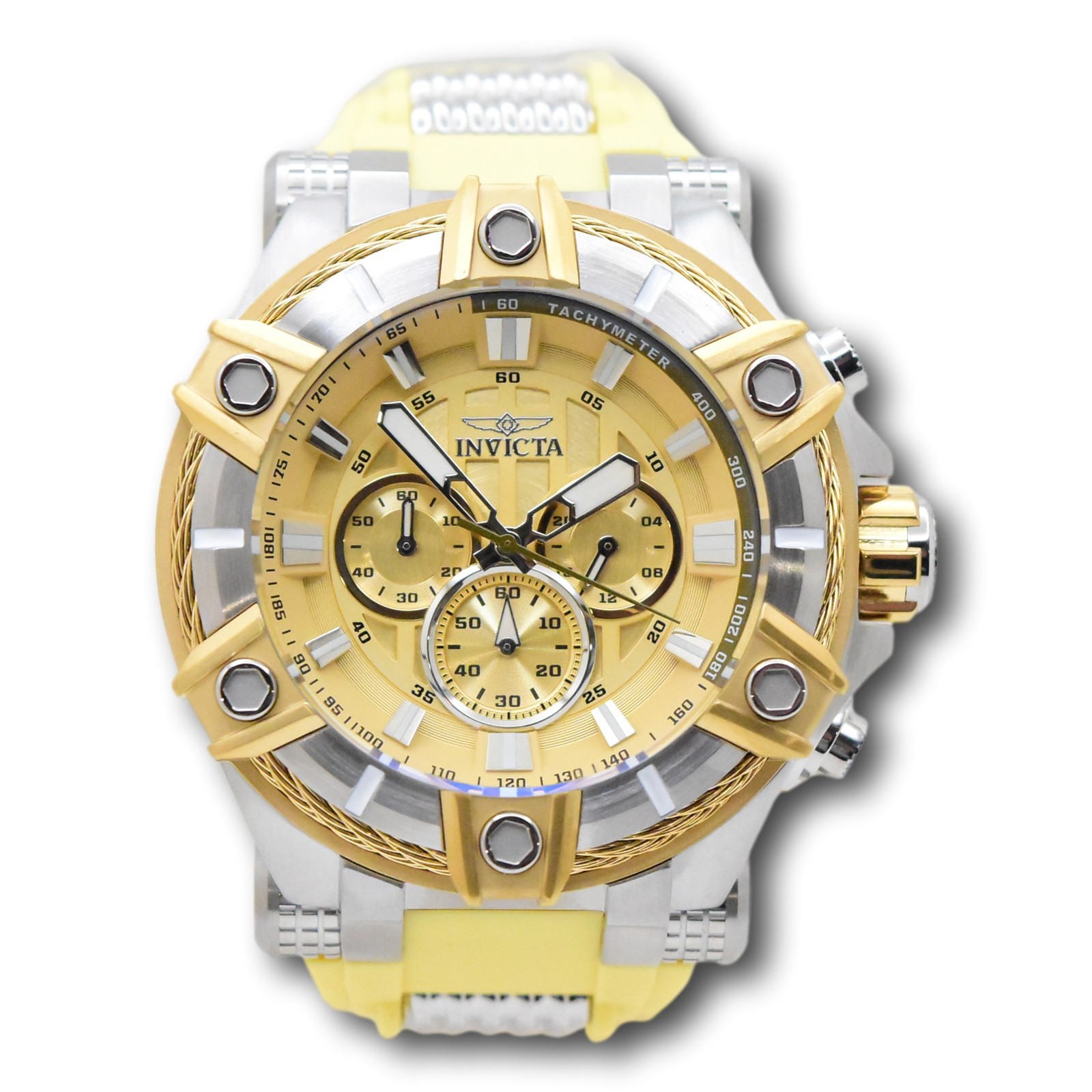 Invicta Bolt Desert Titan Men’s 52mm Tan Quartz Chronograph Watch 49808