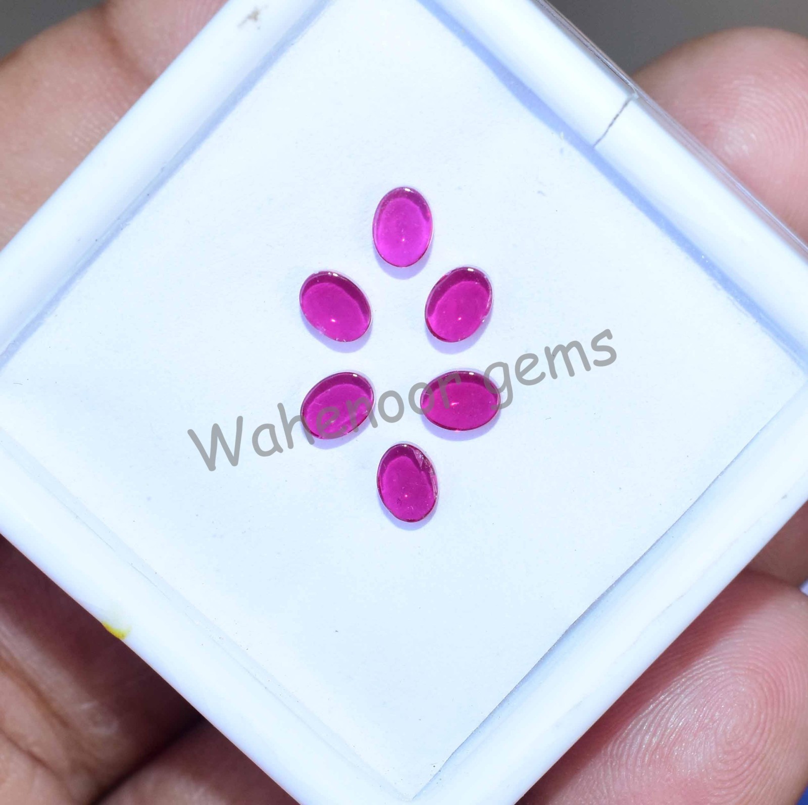 6 Pcs Natural Mogok Pink Ruby Oval 4×3 mm Certified 2.50 Ct Loose Gemstone