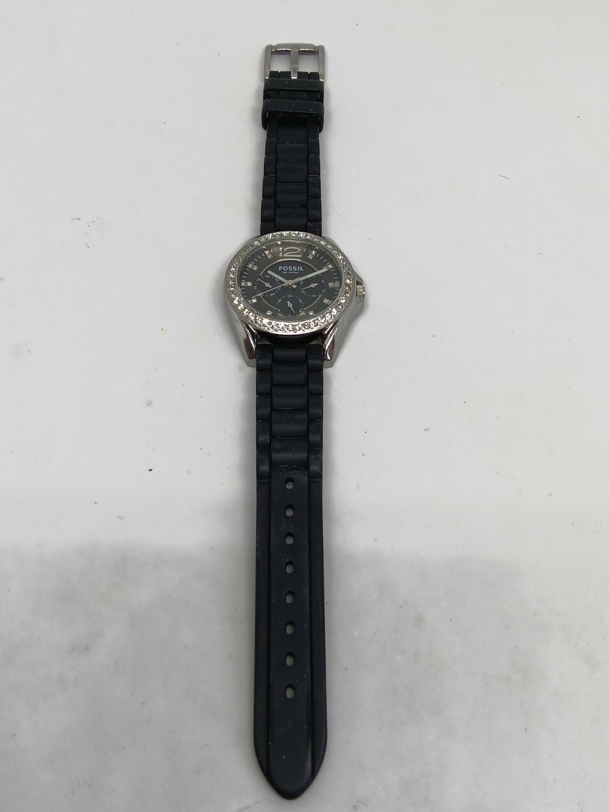 Fossil “Riley” ES2345 Women’s 38mm S/Steel Crystal Accent Multifunction Watch