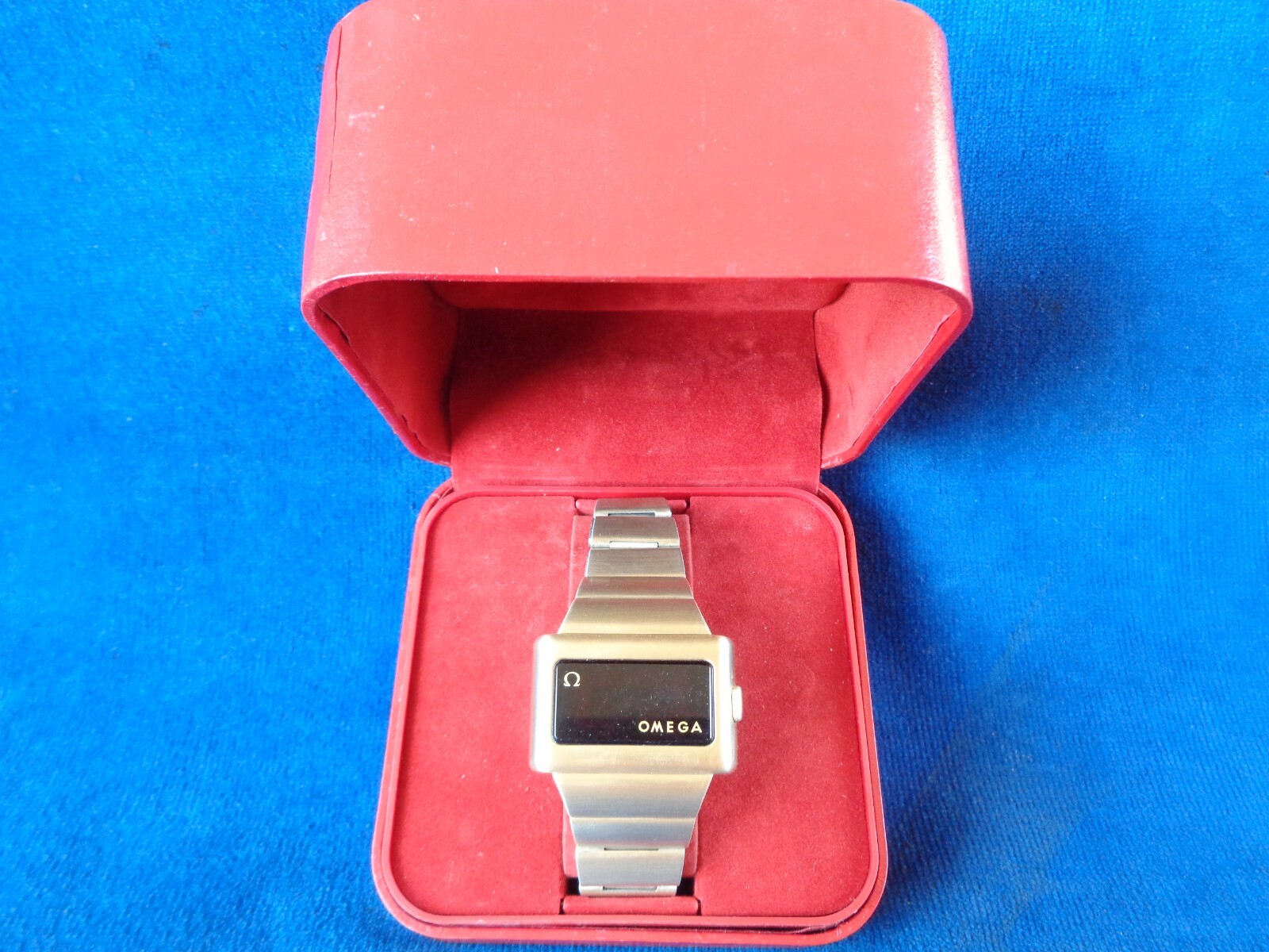 1972 OMEGA Time Computer 1 Cal. 1600 LED Watch Gold Filled w/original box