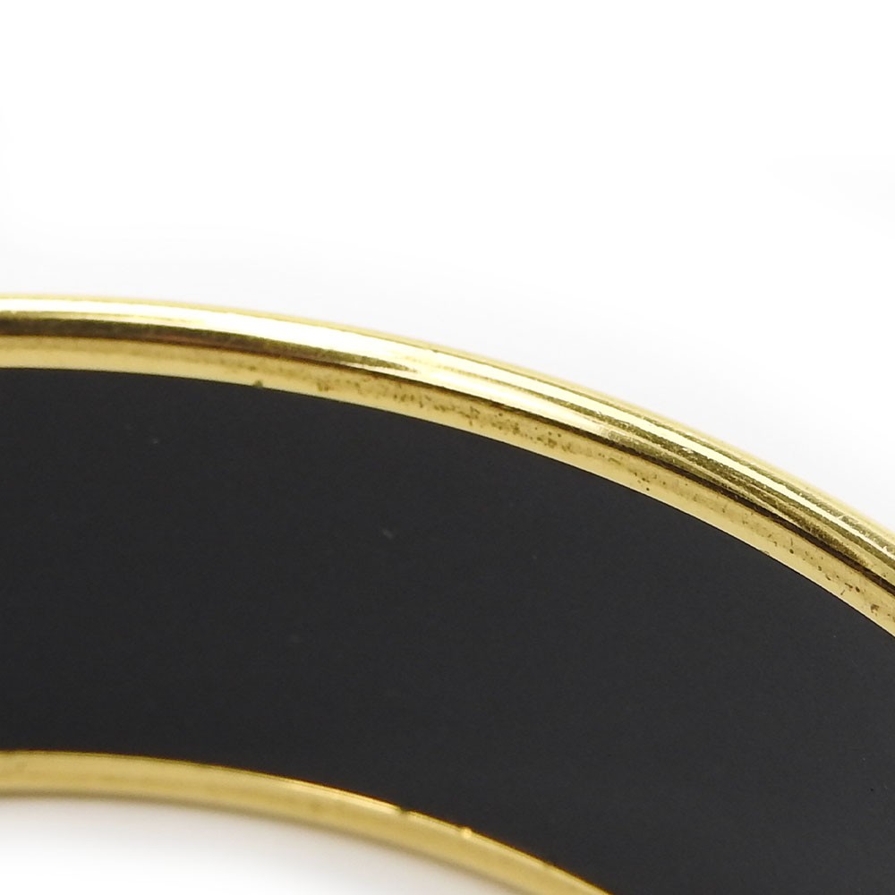 USED HERMES bracelet Emilel GM metal 36.3g multicolor black drum