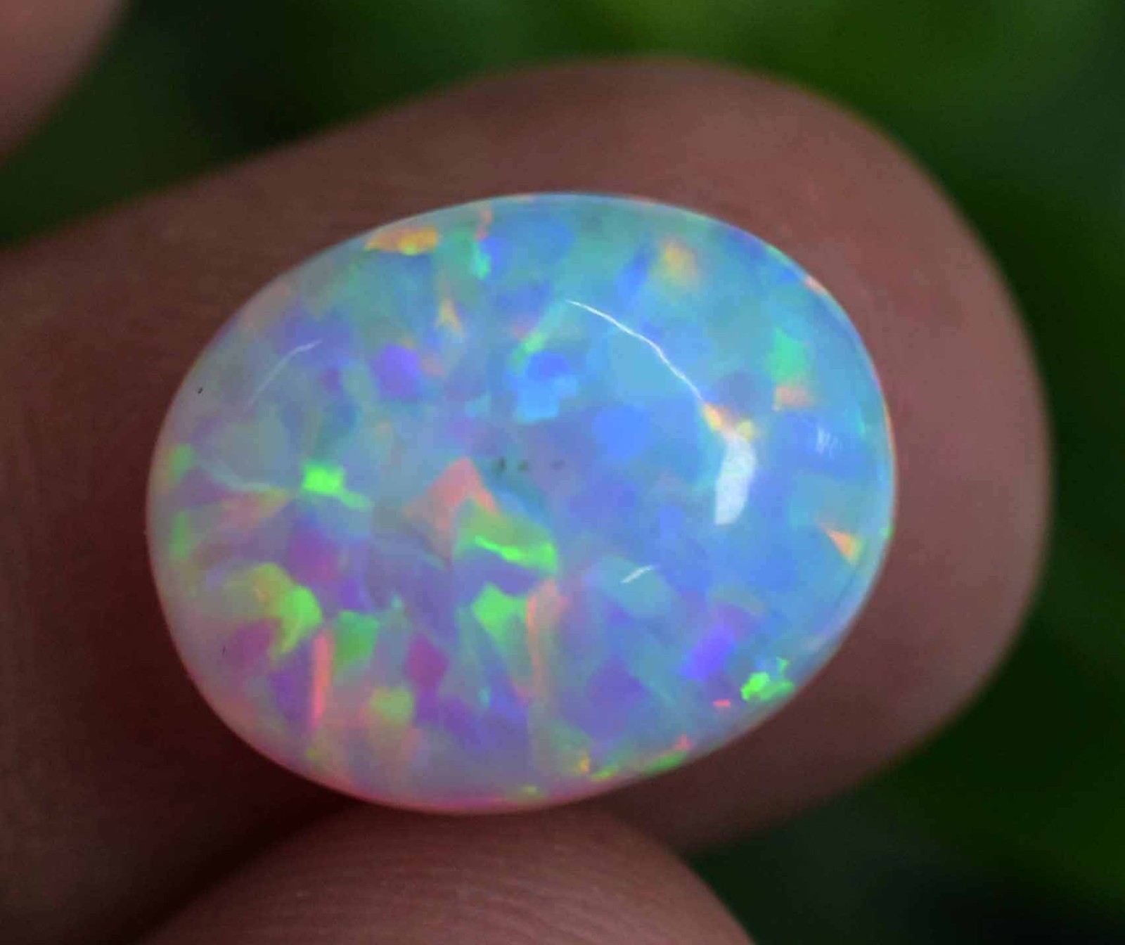 6.90 Ct Natural Ethiopian Fire Opal Certified Play of Color Untreated Gemstone