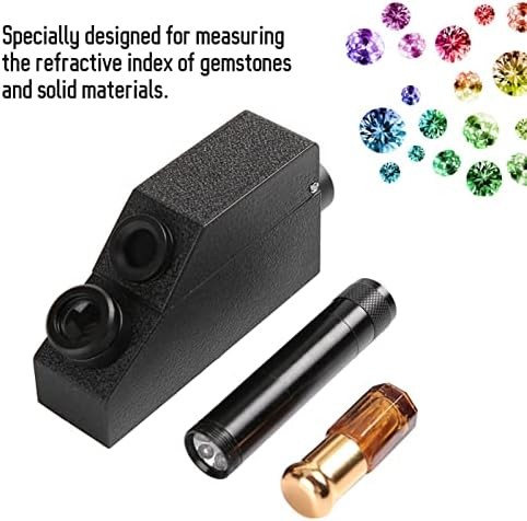 Diamond Tester, Jewelry Refractometer RHG181 1.30-1.81 | Portable Gem Tester for