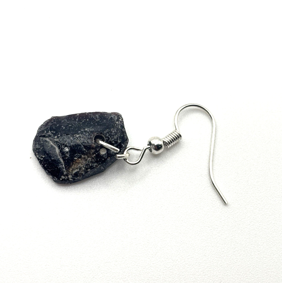 Handmade Dark Antique-Style Fragment Earrings – 2.5 cm, 2.92g Pair