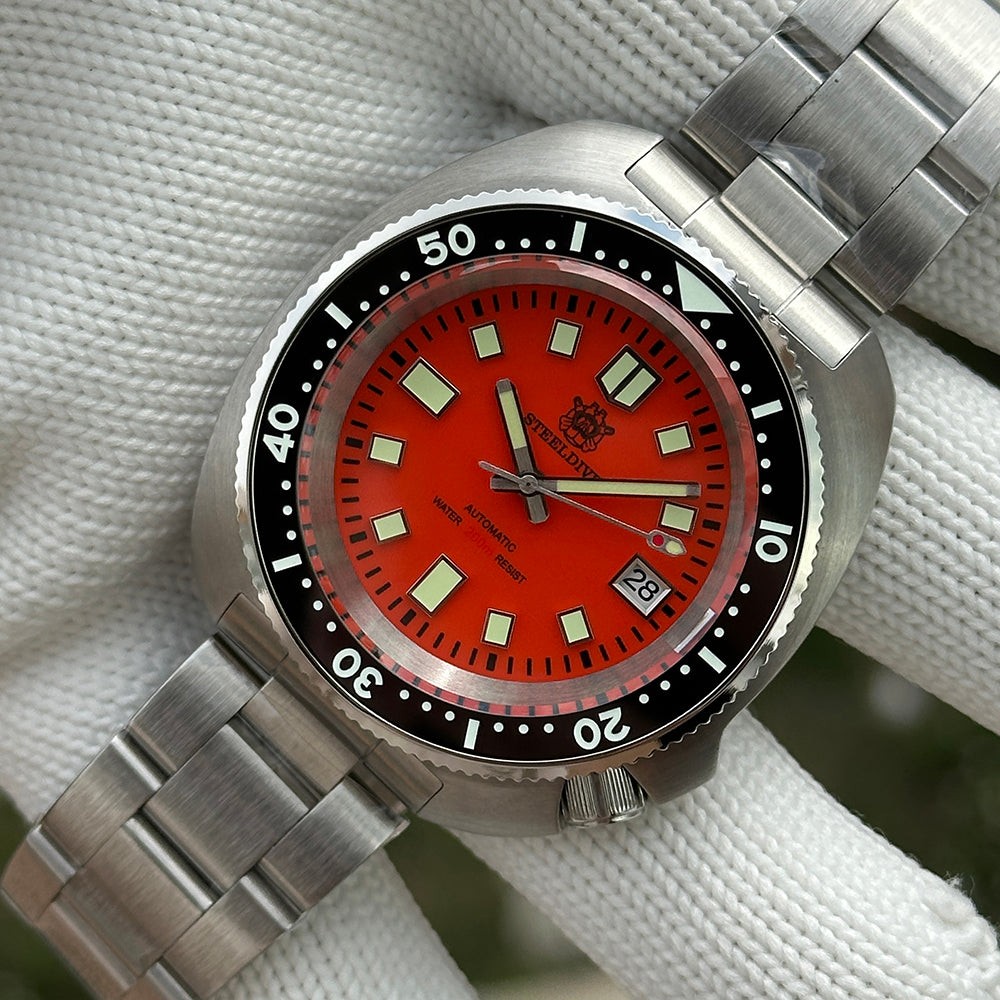STEELDIVE SD1974 Mens Turtle 43.8mm 200M Automatic Dive Watch NH35 Professional