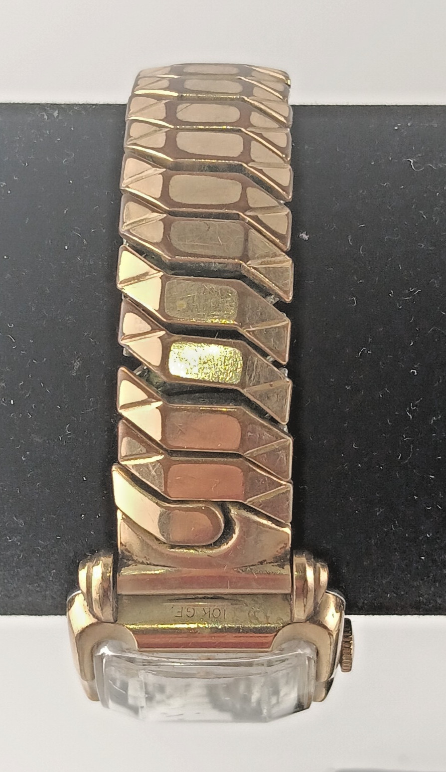 Vintage Wittnauer Manual Wind Tank 10K GF Men’s Dress Watch Airflex Band MCM