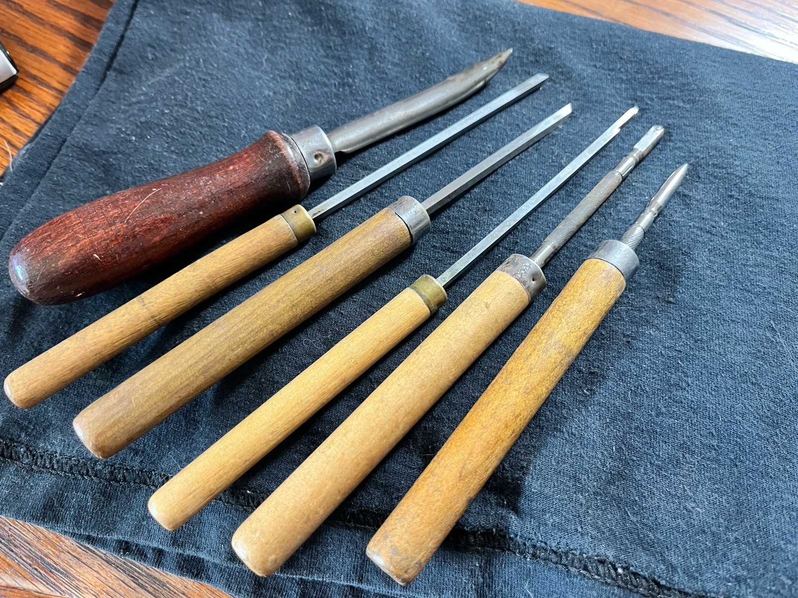 6 Vintage Lot Gravers Lathe Cutting Burnishing Watchmaker Watch Tools -2 Unique