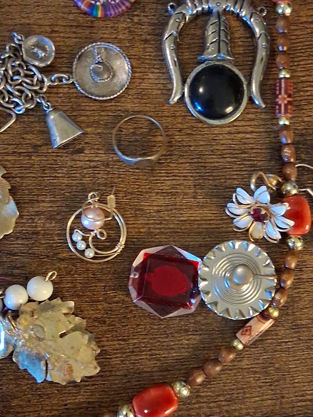 Assortment Costume Jewelry & Other Vintage Items Including 2 Ounces 999 Copper
