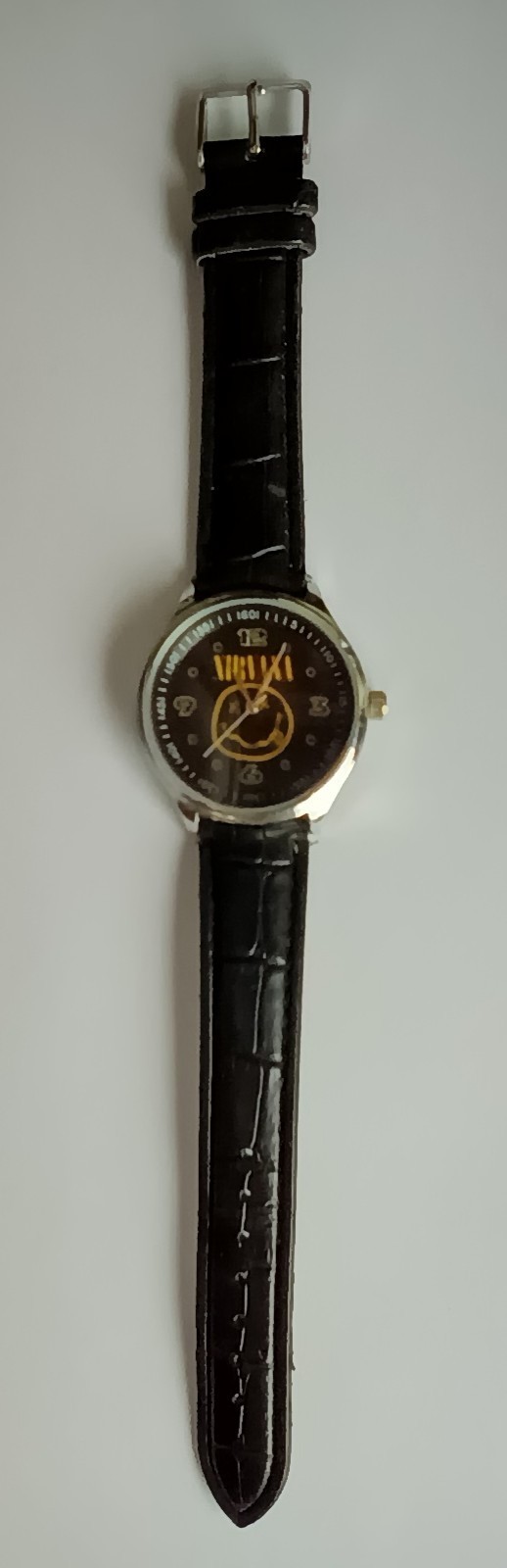 Nirvana Wrist Watch & Leather Strap Smiley Logo