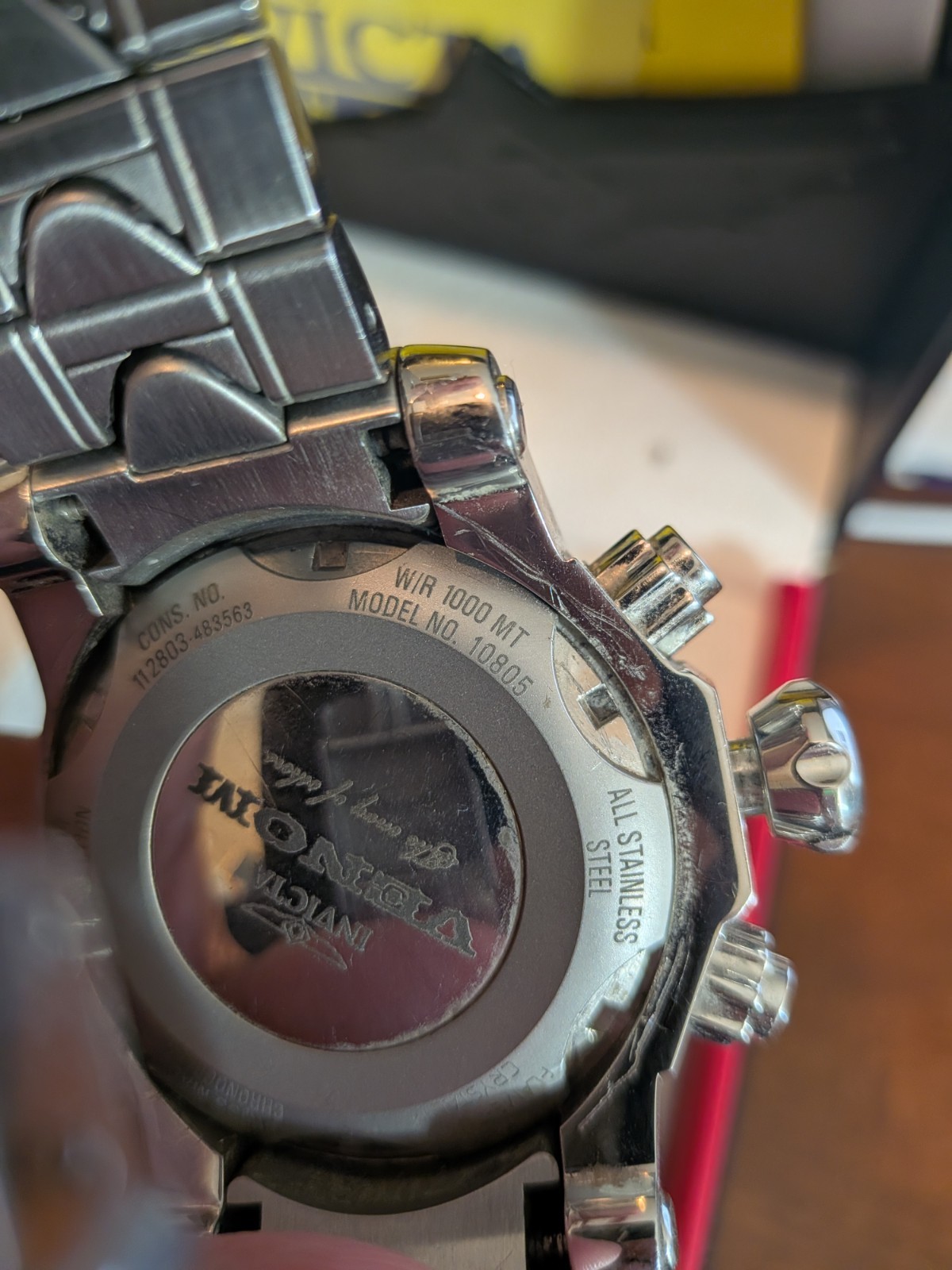 Invicta Mens Watch Venom Reserve Model 10805 FOR PARTS OR REPAIR NOT WORKING