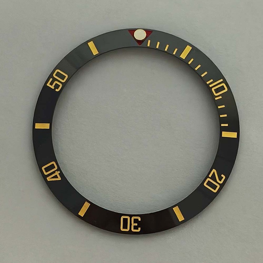Replacement Ceramic Bezel Insert SUB Beveled Bezel Ring Watch Accessories