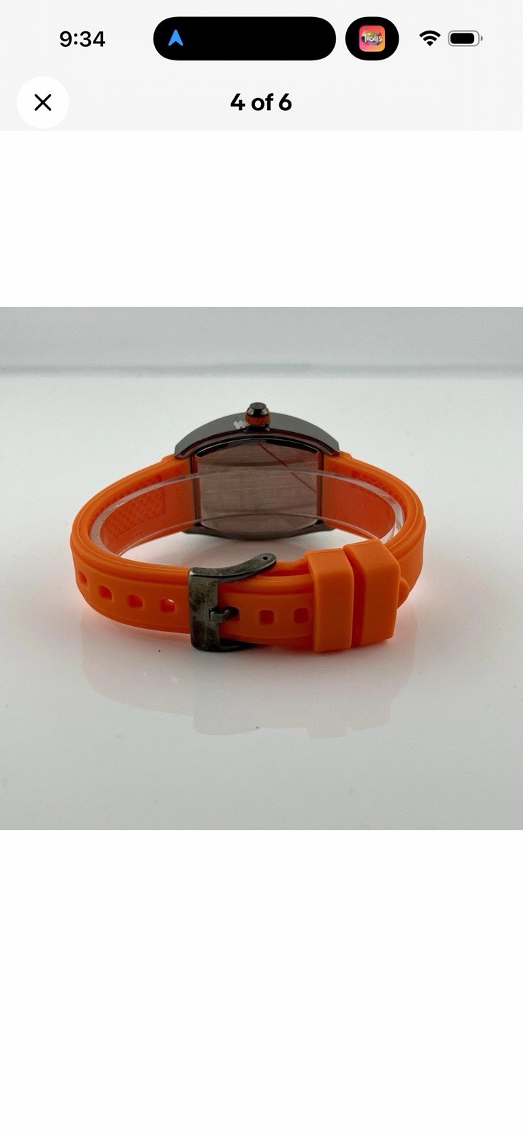 IceTime 33mm Men’s Orange/Black Dial Steel Mens Watch 0.10ct Diamonds IT25