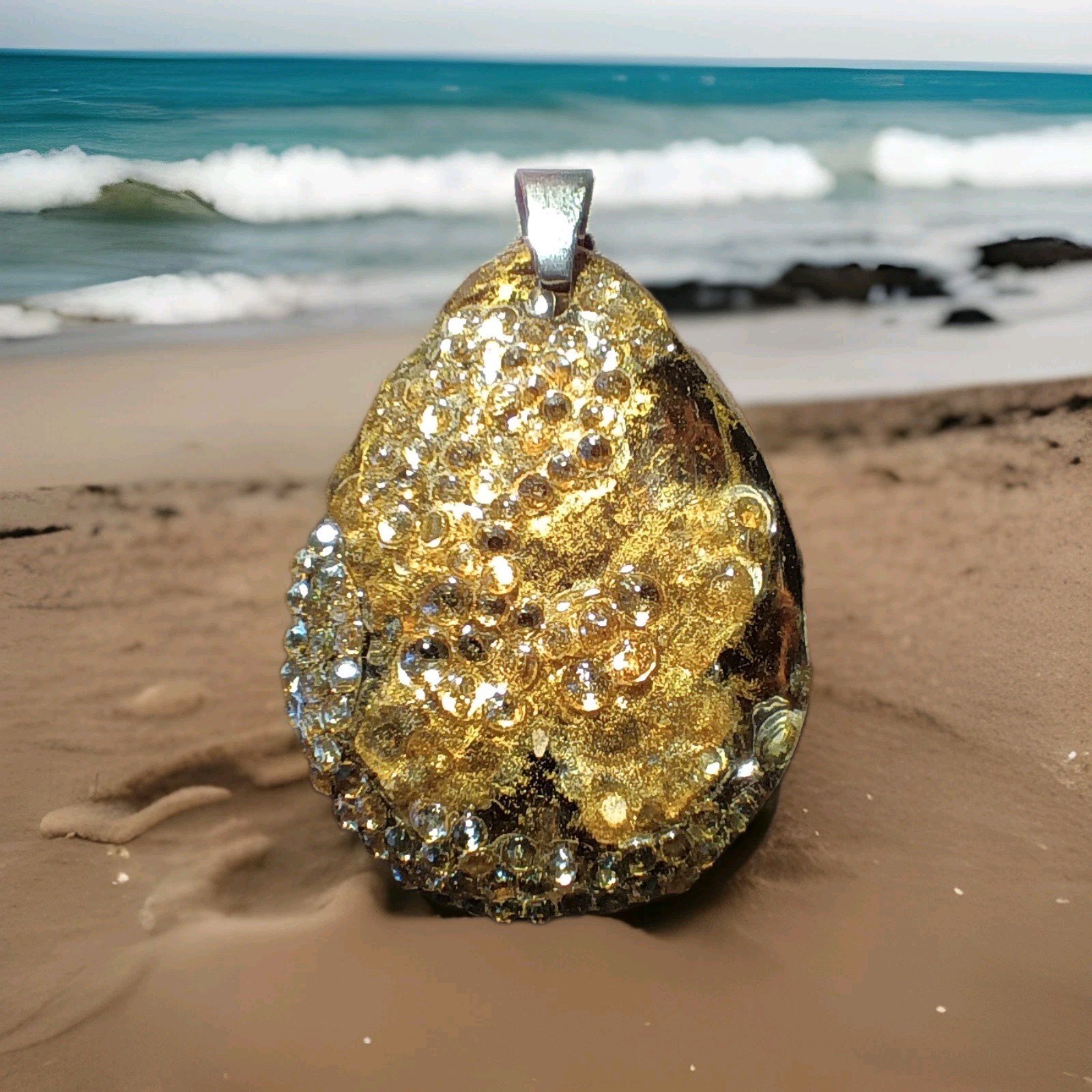 Crystal Butterfly Pendant Necklace, Reversible The Budget Friendly Perfect Gift!