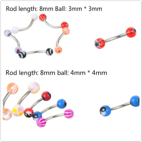 105pcs Wholesale Lip Tongue Eyebrow Nose Studs Navel Belly Rings Body Piercing