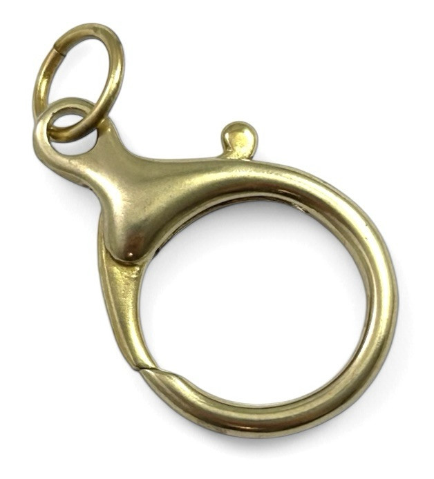 Charm Holder Necklace Pendant Large Brass Clip Clasp Unique Jewelry For Women