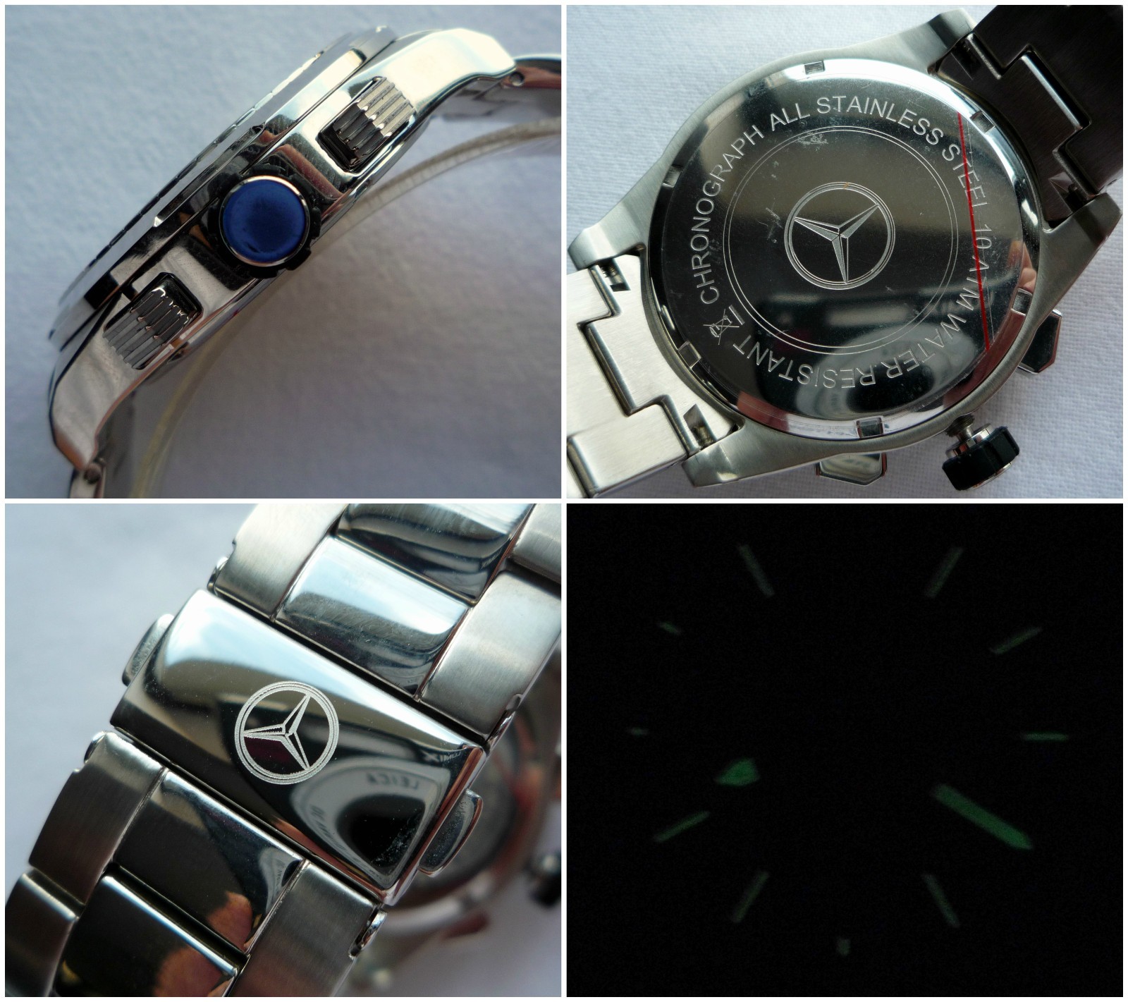 Mercedes Benz Classic Motorsport AMG DTM Racing Driver Sport Chronograph Watch