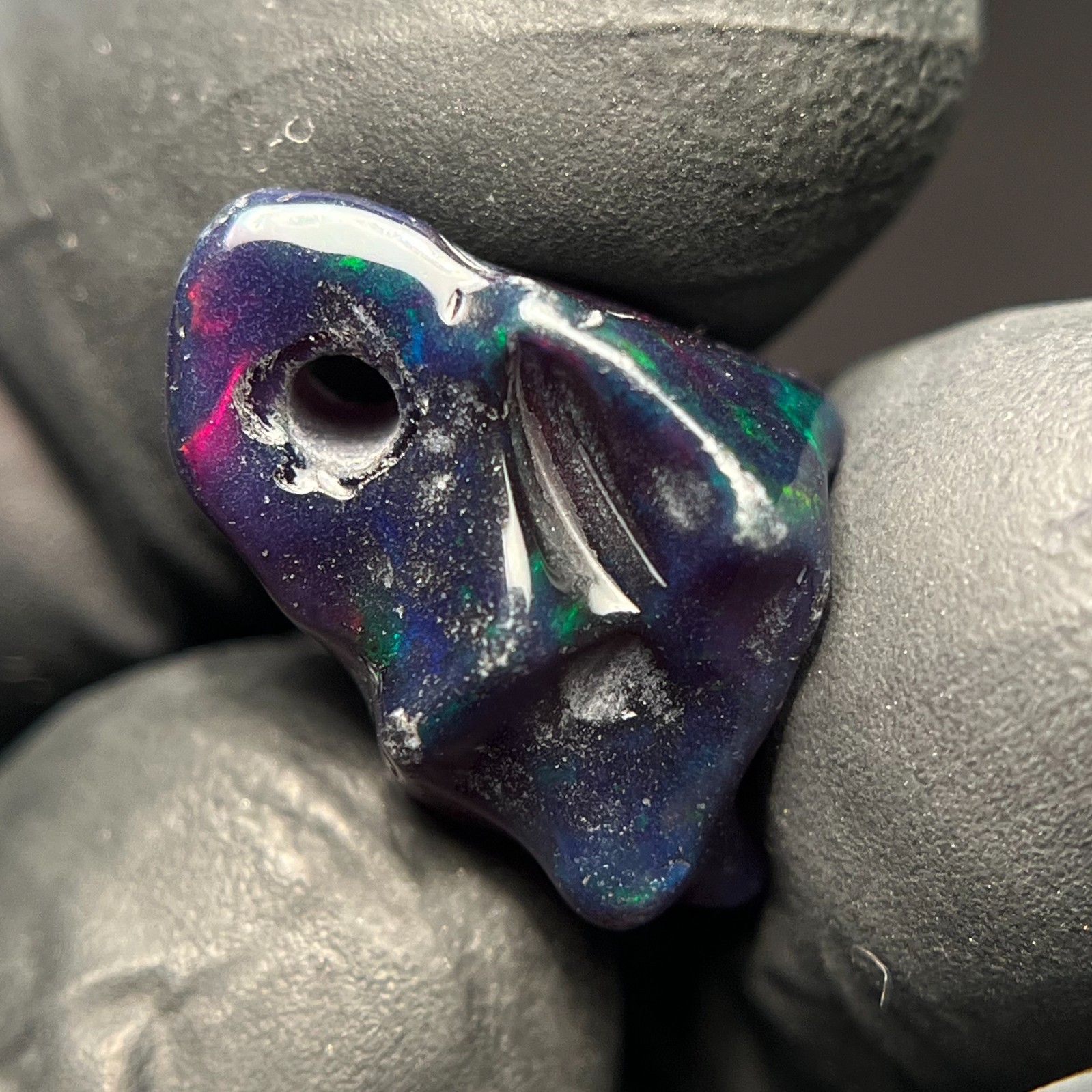 4.90 Cts Natural Ethiopian Opal Polished Rough Opal Gemstone 2 mm Drill Opal Raw
