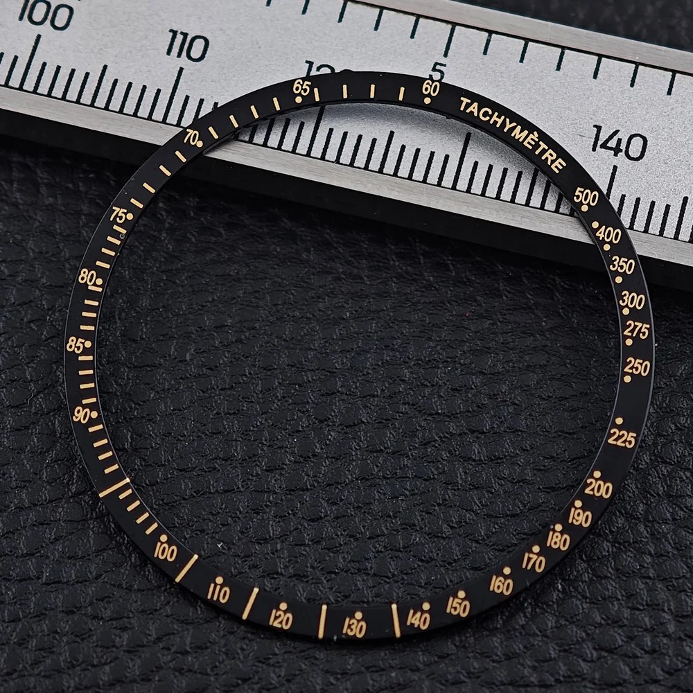 38.5mm Watch Bezel Insert Flat Aluminum VK63 Case Replacement Parts Accessories