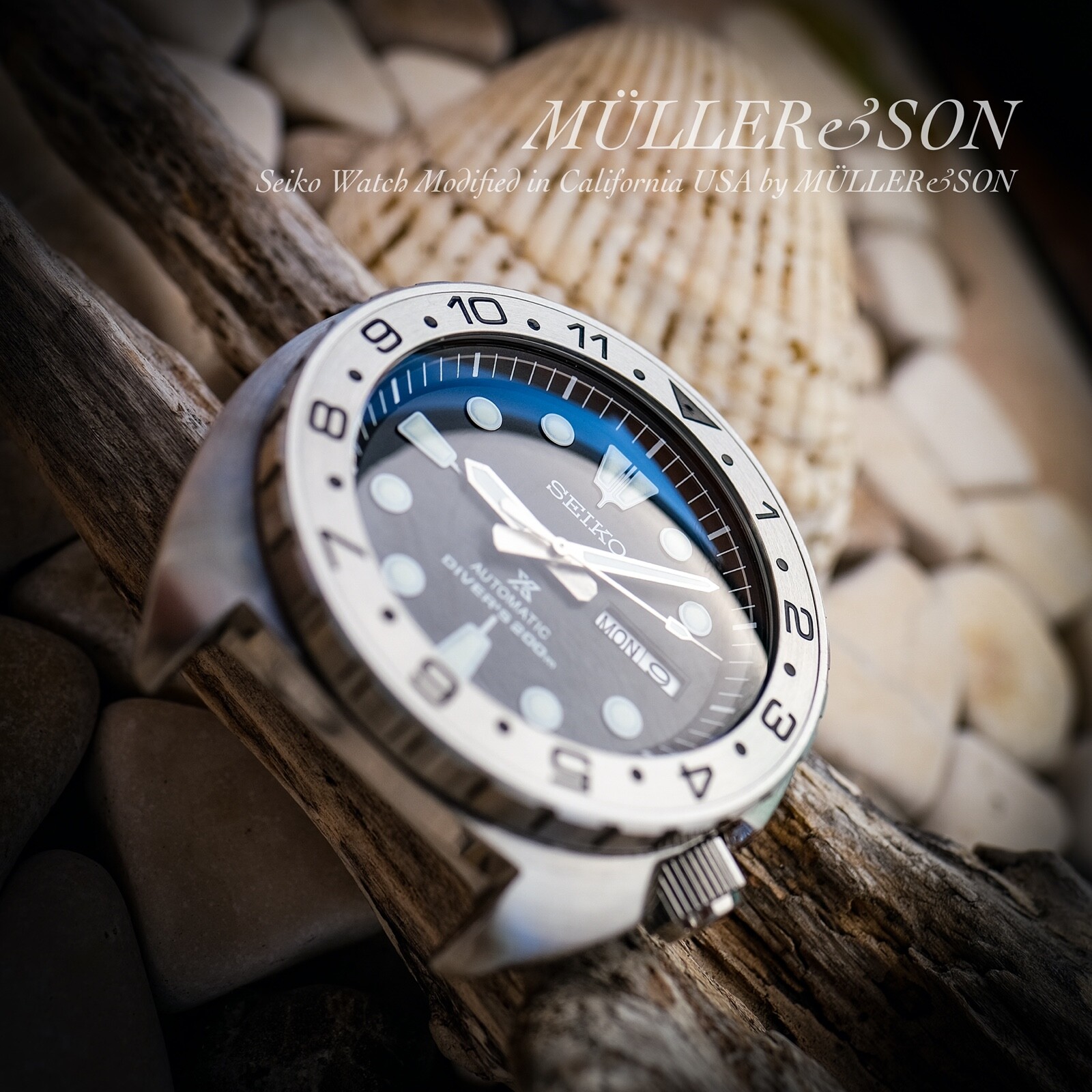 “Marathon” Bezel for Seiko SRP Turtle 120 Click Unidirectional ~ US Seller