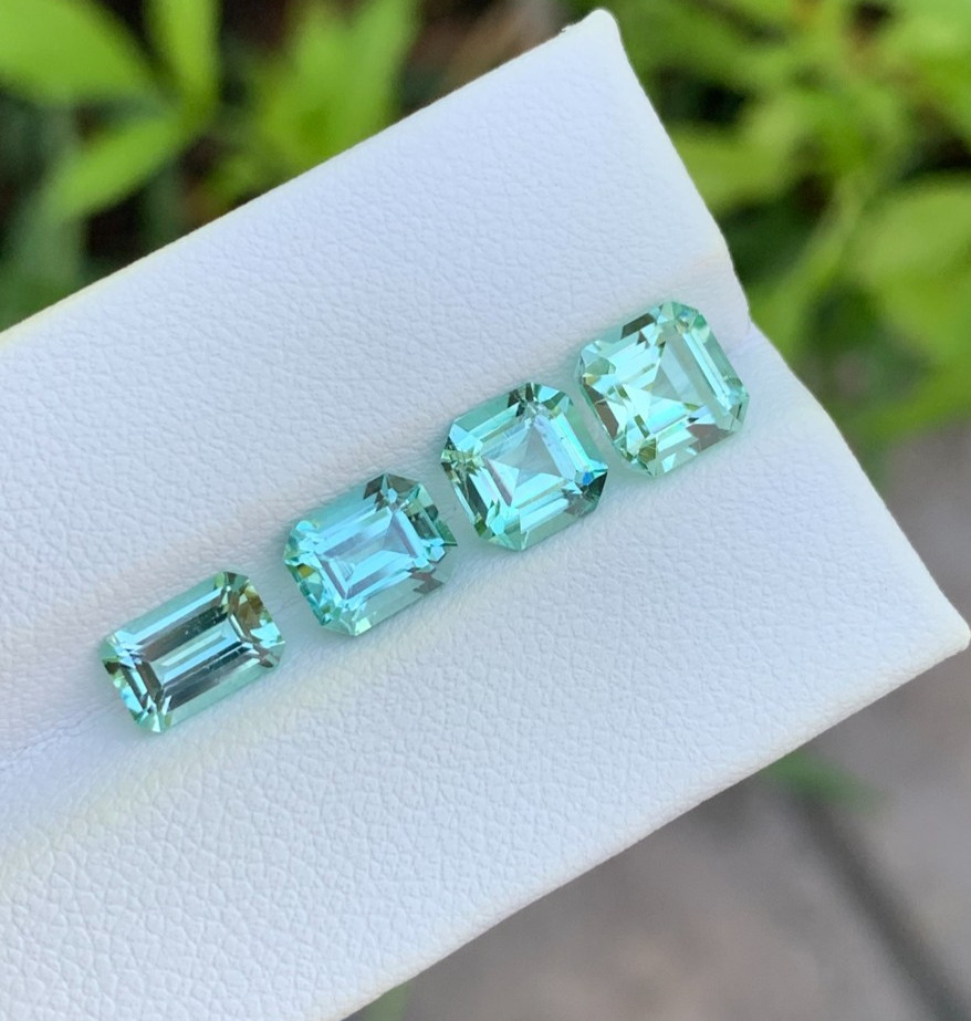 Natural Aqua Color Tourmaline faceted Lot , Origin: Afghanistan