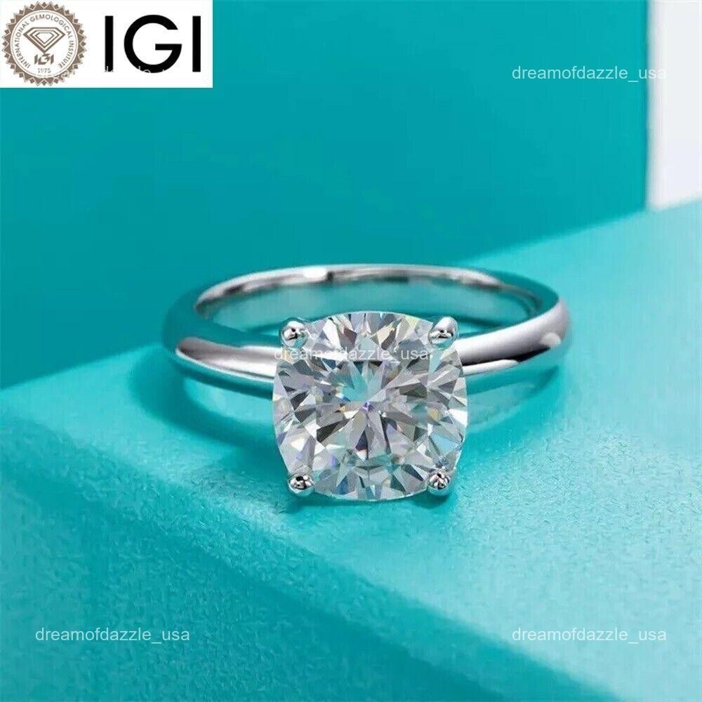 Mothers day Sale 14K White Gold Diamond No Stone New Solitaire Engagement Ring