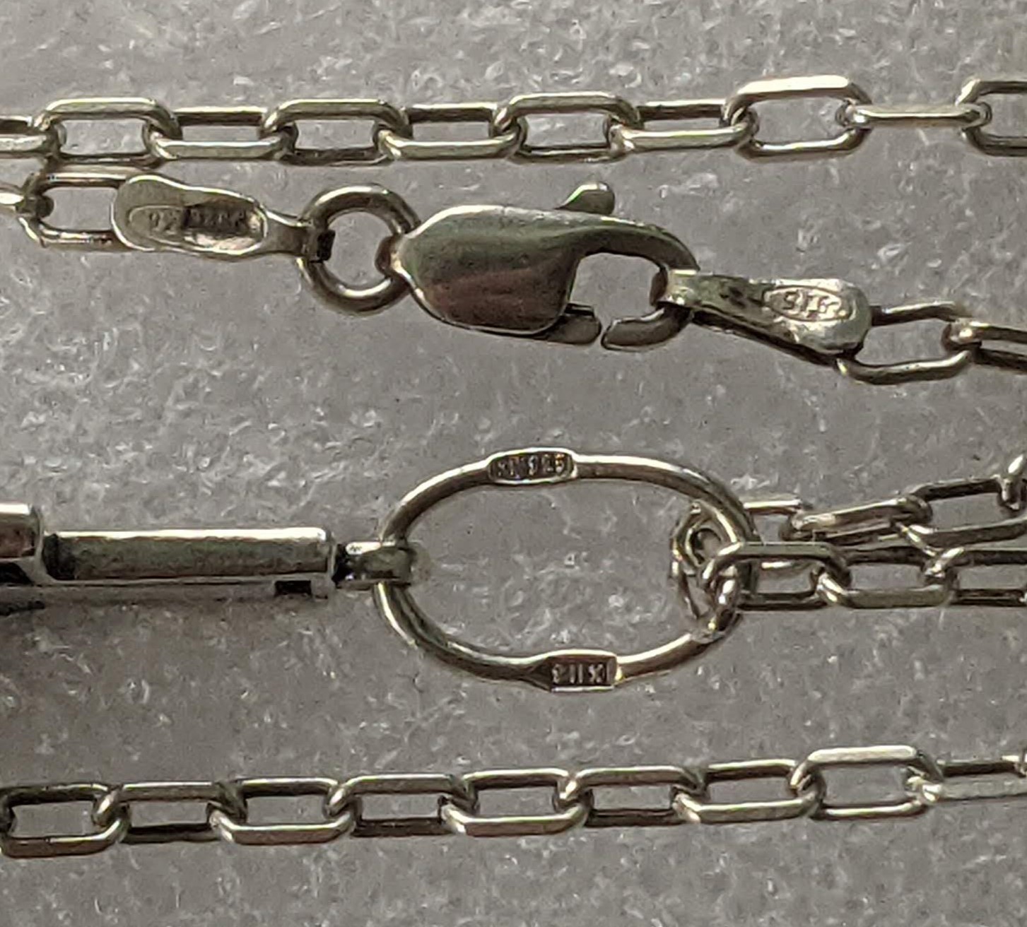 Orthodox Cross on a chain 46 cm. 925 silver. Weight 9.16 g. Prayer in Russian.