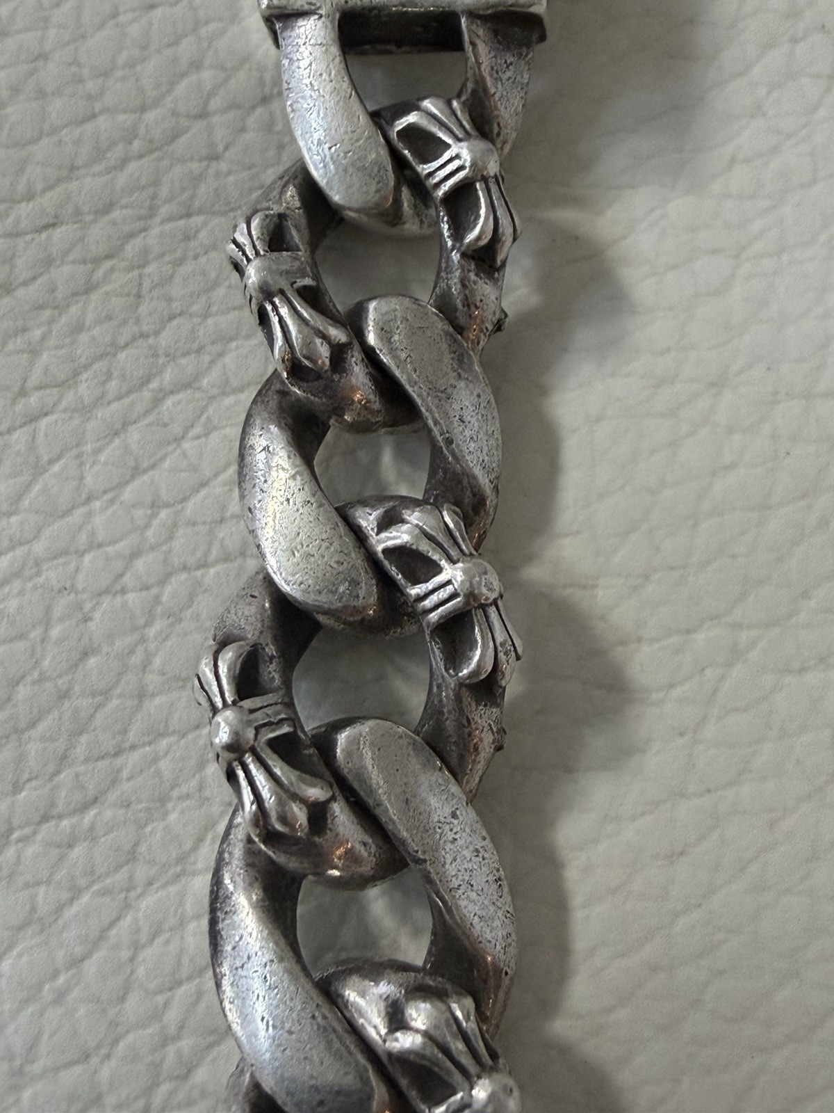 CHROME HEARTS 1997 STERLING SOLID 925 SILVER 126g 9in BRACELET