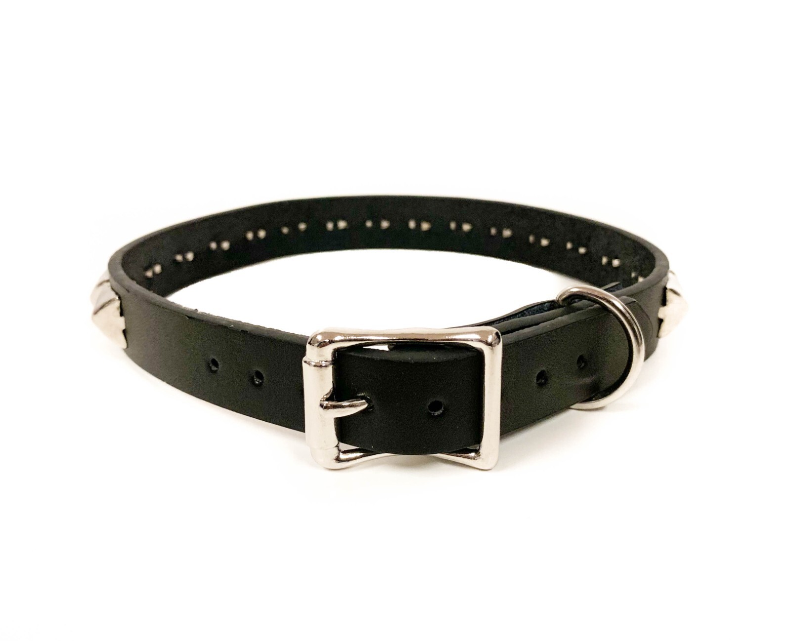Studded Punk Collar Gothic Classic Choker Genuine Leather Usa Made 70’s Style