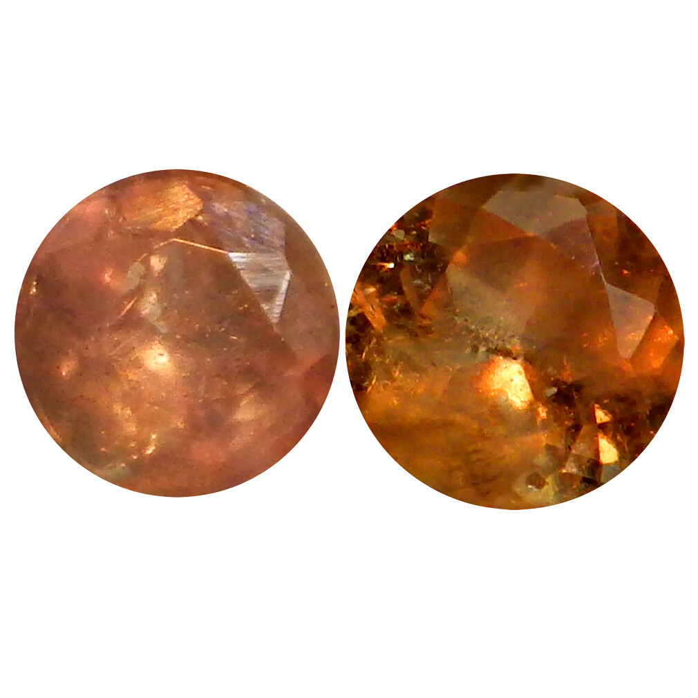 0.36 ct (2pcs) World class MATCHING PAIR Round Shape (4 x 3 mm) Alexandrite