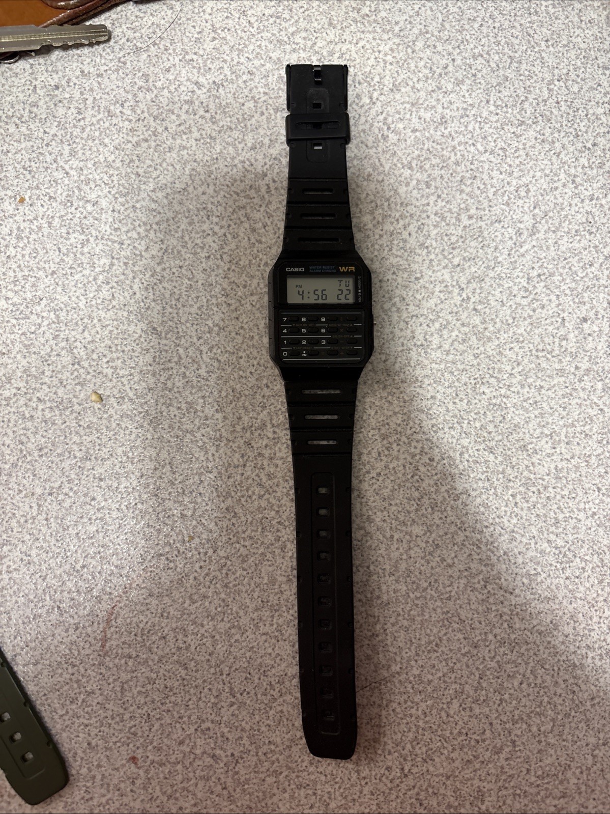 Casio CA53W1CR Calculator Unisex Watch – Black