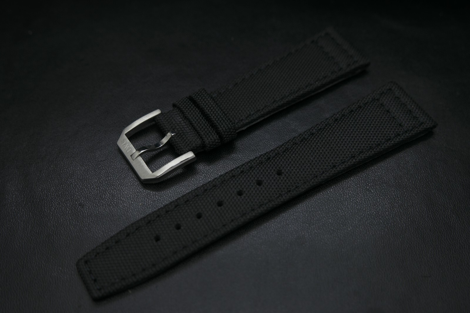 21mm For IWC Textile Fabric Nylon + Leather Back Watch Strap Made For IWC Watch
