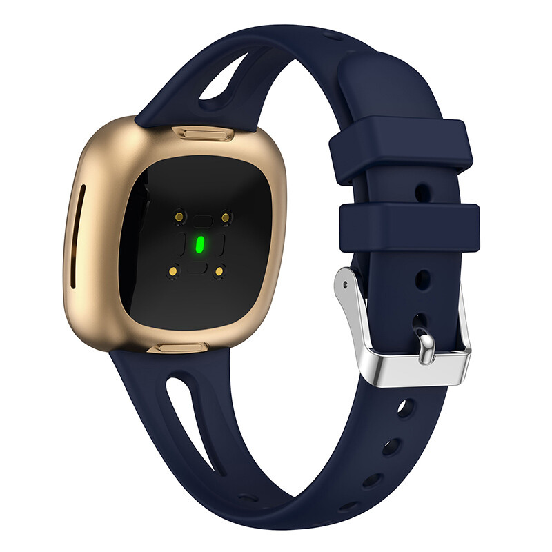 Replacement For Fitbit Versa 3/4 Sense Slim Silicone Sport Watch Band Soft Strap