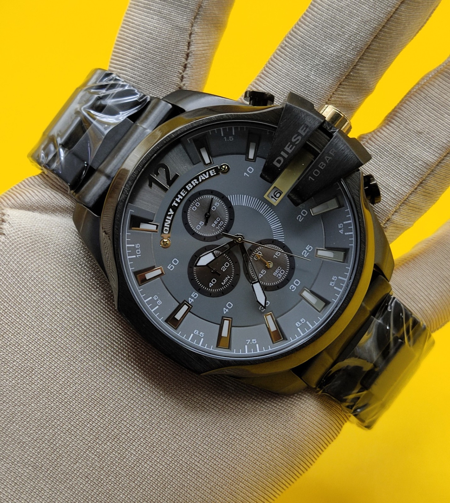 Premium Diesel Only The Brave 10 Bar Gray Dial Refurbished Men’s Wrist Watch