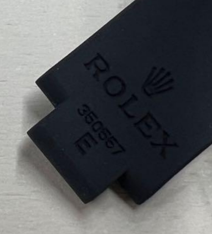 Genuine Rolex Oysterflex Strap Size E Ref 350557 Yacht-Master 37mm 18mm Black