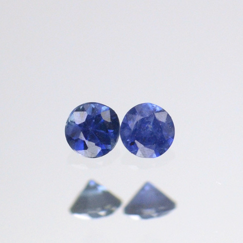 2.1mm Lot 1,2,6,10pcs Heated only! Round Calibrated Natural Blue SAPPHIRE
