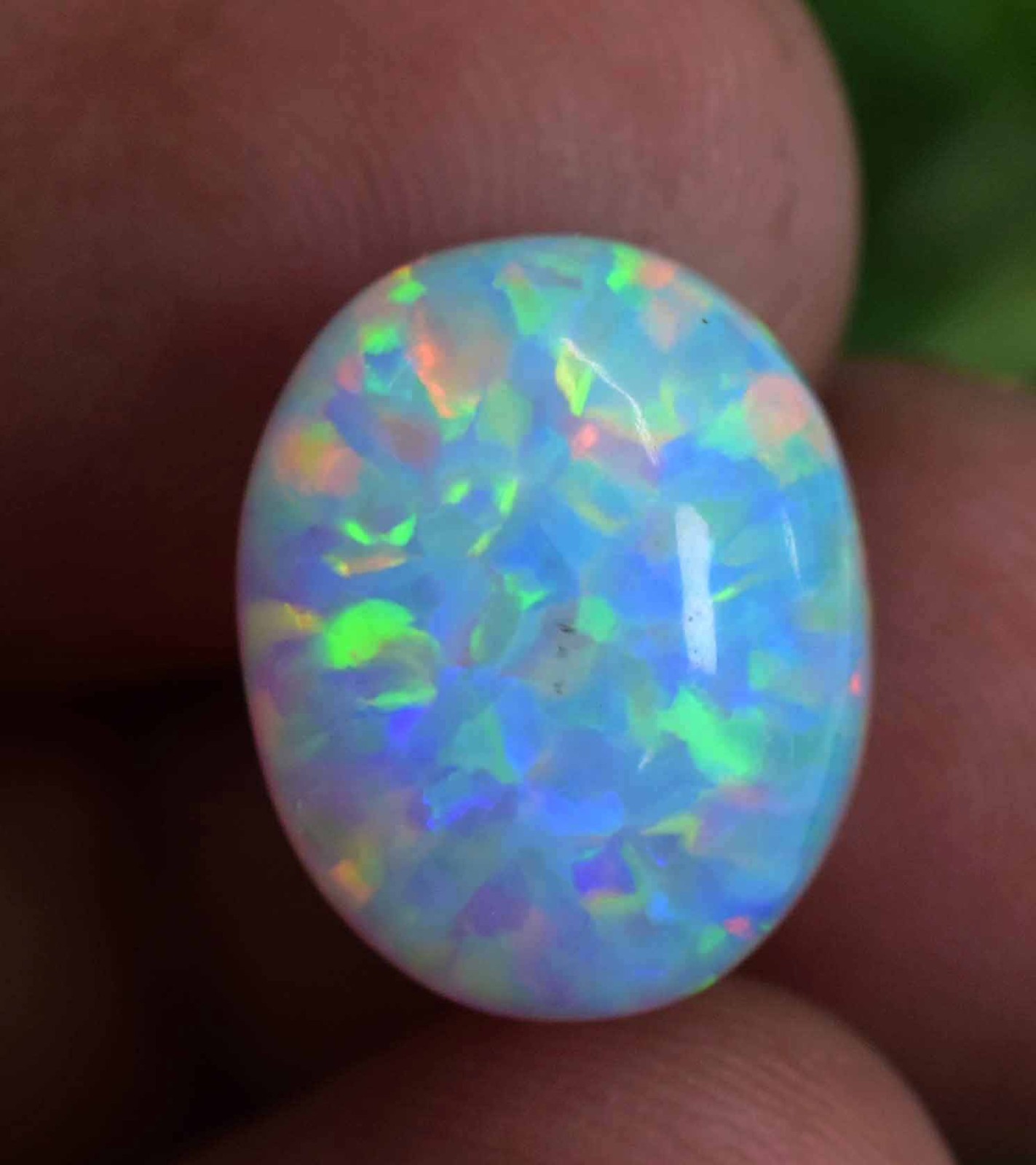 6.90 Ct Natural Ethiopian Fire Opal Certified Play of Color Untreated Gemstone